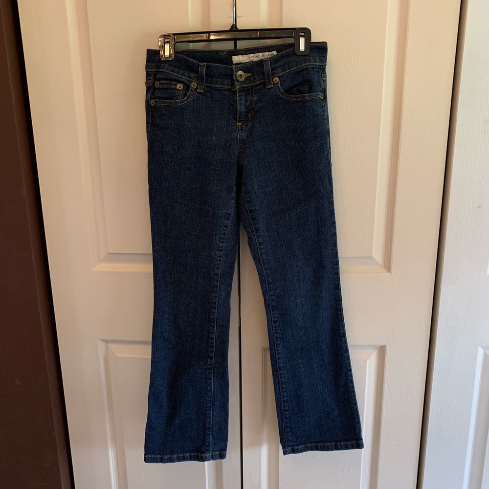 DKNY Jeans size 4L bootcut dark blue petite